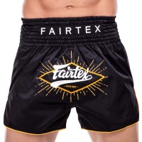 Шорти для тайського боксу та кікбоксингу FAIRTEX BS1903 BLACK/YELLOW M-XL чорний-жовтий